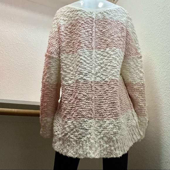 Free People • Striped Songbird Rugby Sweater Sz M - Picture 6 of 8
